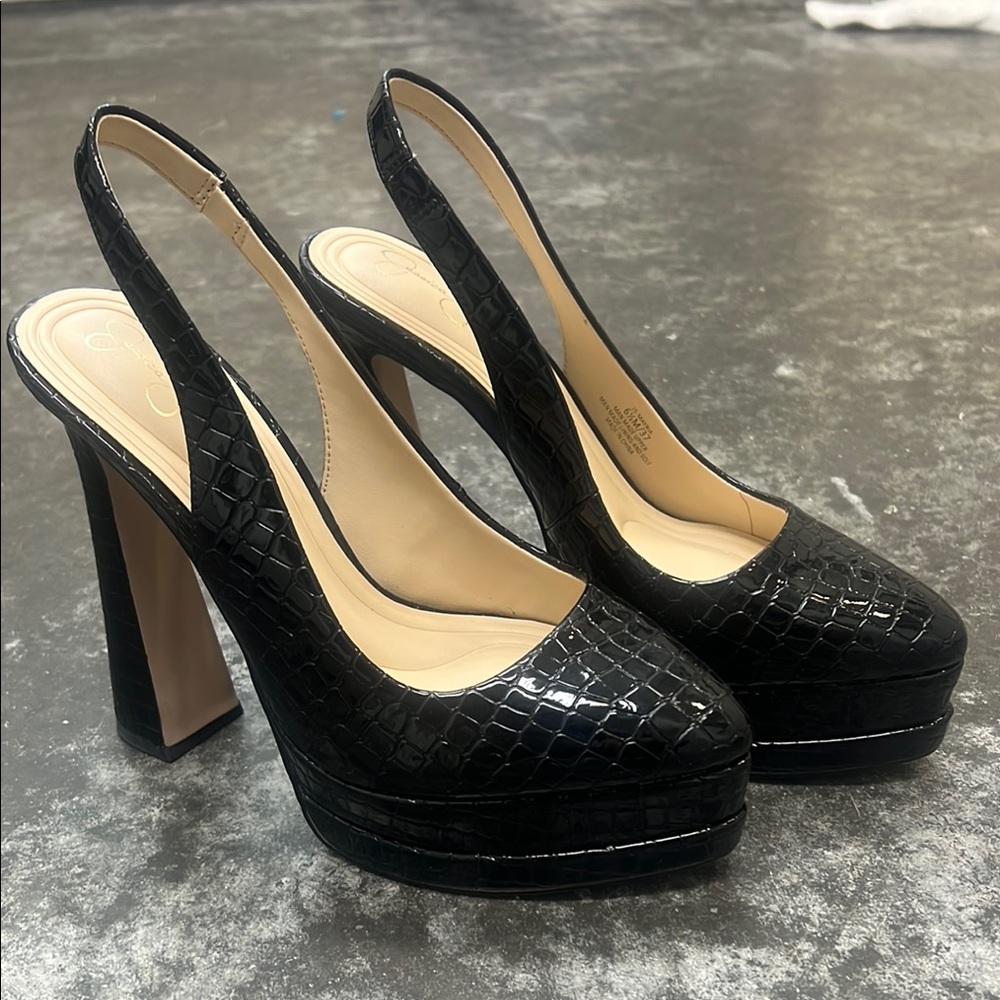 Jessica Simpson Mayria Slingback Platform Heels